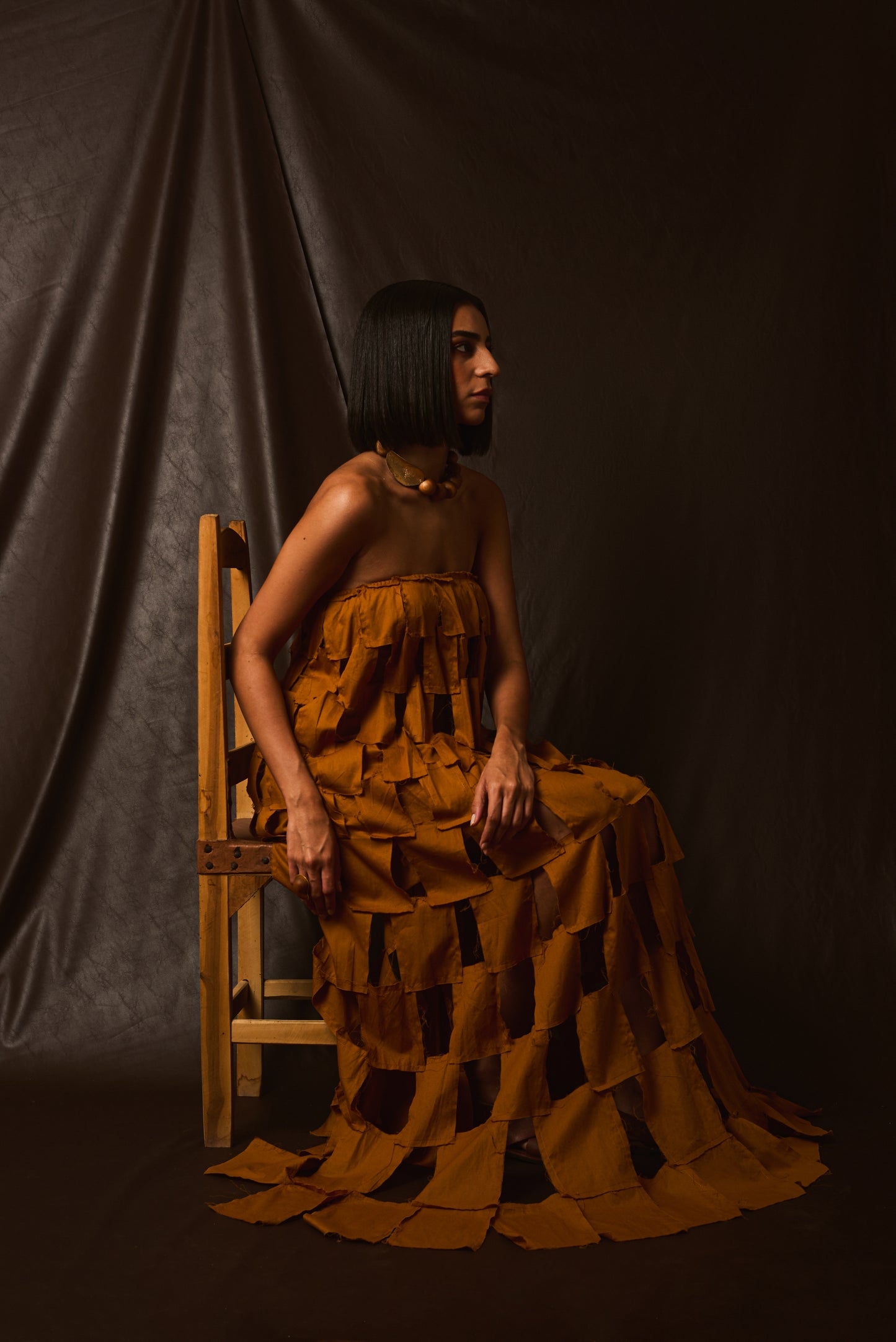 Vestido Retalhos Tomara que Caia