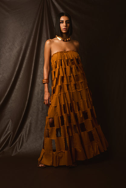 Vestido Retalhos Tomara que Caia