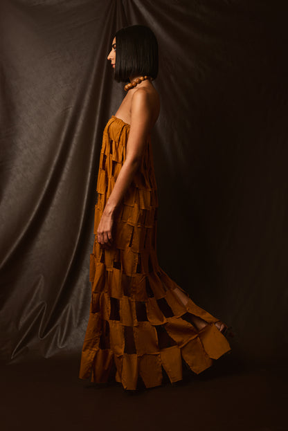 Vestido Retalhos Tomara que Caia