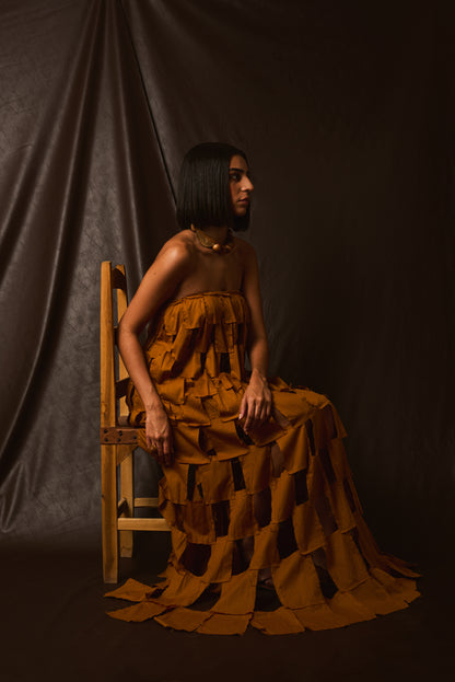 Vestido Retalhos Tomara que Caia