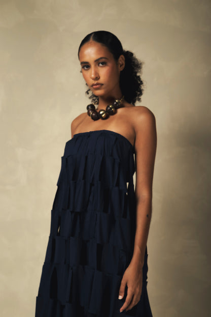 Vestido Retalhos Tomara que Caia