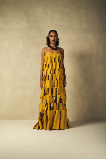 Vestido Retalhos Tomara que Caia